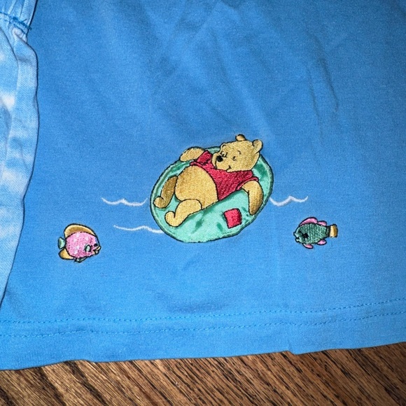 Vintage Winnie the Pooh Piglet Disney 90’s Pajama Set Shorts Short Sleeve Large - Picture 2 of 7